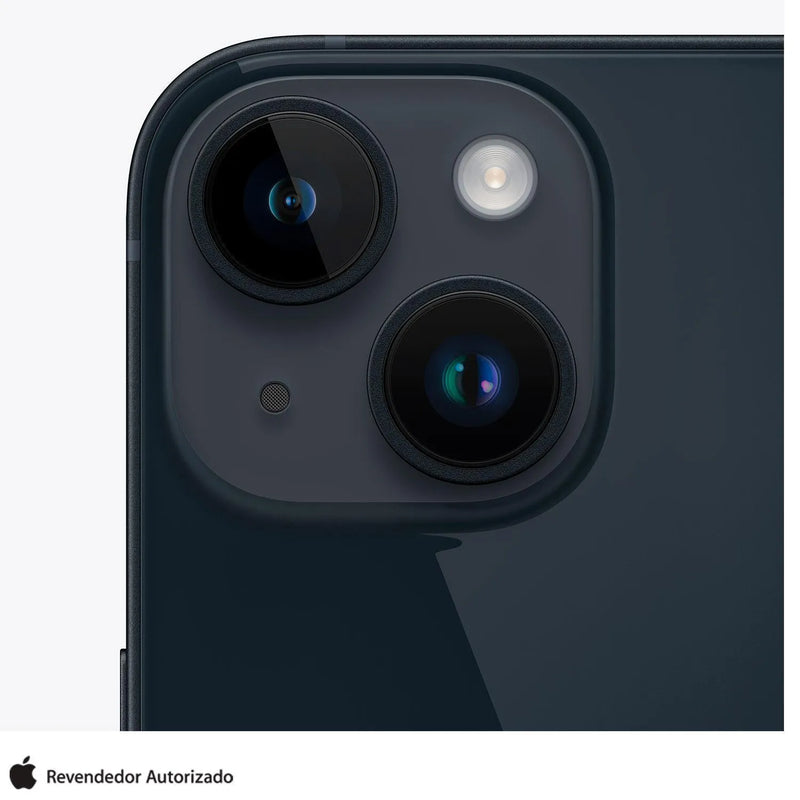 iPhone 14 Apple (128GB) Meia-noite, Tela de 6,1", 5G e Câmera de 12MP